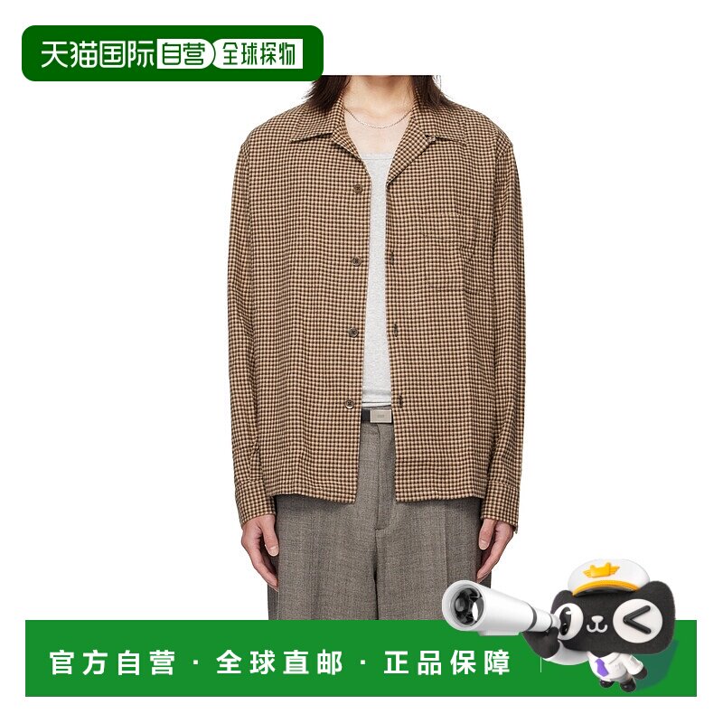 OUR LEGACY 男士衬衫 M4252HE AW2025 棕色 Heusen 法兰绒衬衫