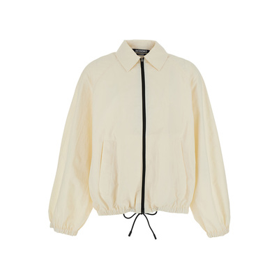 潮奢 Jacquemus 男士 'Le Coupe-Vent' Front Closure 白色高科技