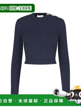 1h可退 CHLOÉ 女士针织毛衣 C24AMP265904C6 AW2024 黑色 长袖毛