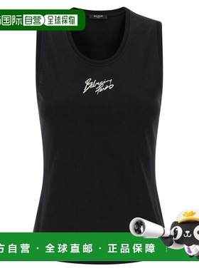 BALMAIN 女士T恤 GF1EB075BD40EAB SS2026 黑色 T-Shirt