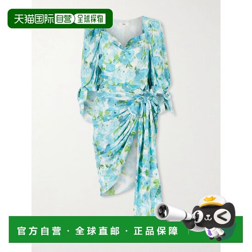 Chloe 蔻依 女士 印花真丝连衣裙 CH26URO52388