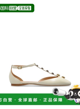 CHLOÉ 女士芭蕾乐福鞋 CH26S16KWP122 SS2026 乳白色 Ballerinas