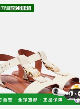 1h可退 潮奢 ULLA JOHNSON 女士 Nimi 皮质凉鞋 white白色 舒适时