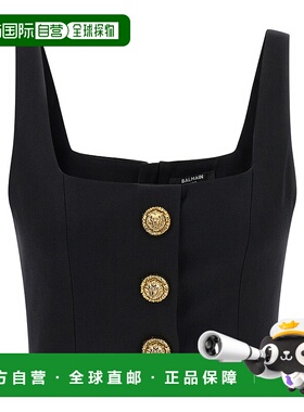 BALMAIN 女士背心吊带 GF1AB520WC090PA SS2026 黑色