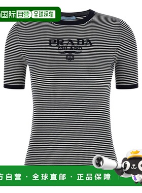 PRADA 女士T恤 P24T1FSWMO19BVF022X SS2026 蓝色
