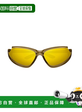 BALENCIAGA 男士太阳镜 BB0289S003 SS2025 黄色 Sunglasses