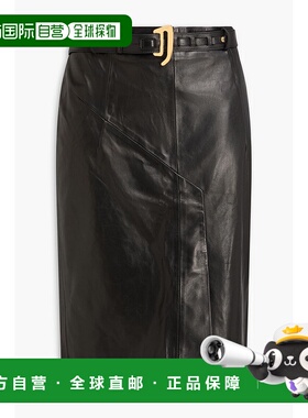 1h可退 潮奢 Tom Ford 汤姆 福特 女士 束带皮革半身裙 GCL018LEX