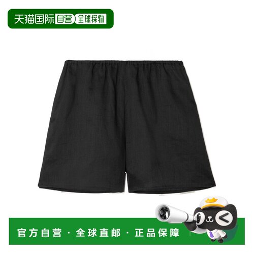 TOTEME 女士短裤 253WRB0321FB0434001 AW2025 黑色苎麻