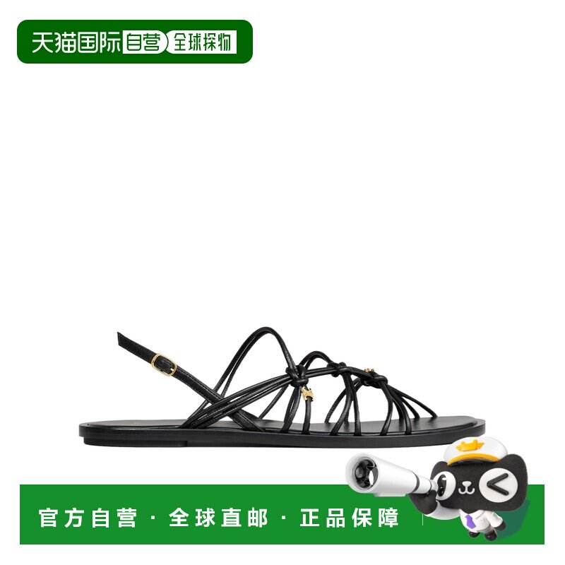 CELINE 女士凉鞋 367915340C38NO AW2026 黑色 KNOTS TRIOMPHE 平图片