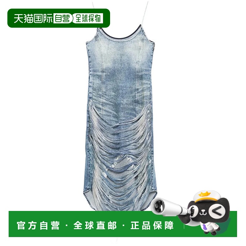 1h可退 DIESEL 女士连衣裙 0CMBMA1793001 SS2025 蓝色
