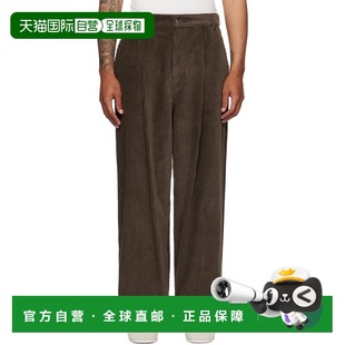 1h可退 潮奢 Moschino 莫斯奇诺 男士 棕色 Toggle 长裤 252ZZ034