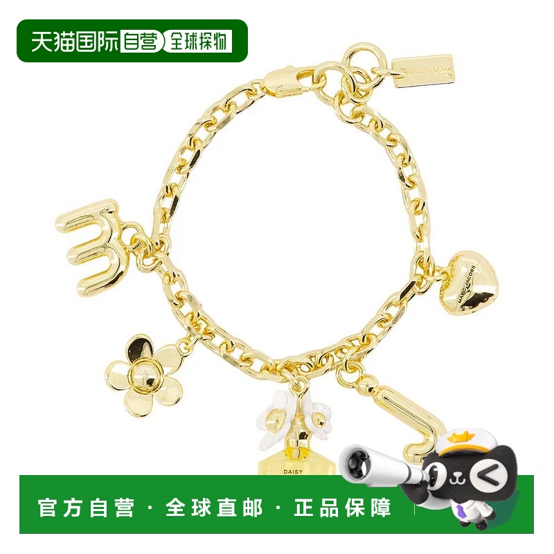 1h可退 MARC JACOBS 女士手链手镯 2P4JBR001J36 AW2024 金色