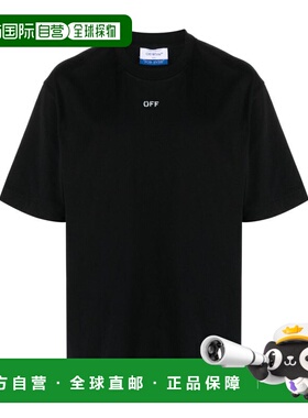 OFF-WHITE 男士T恤 OMAA120C99JER0051001 CO 黑色短袖