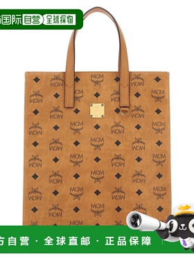 MCM 女士手提包 MMTCSKC03CO SS2024 棕色 Printed canvas small