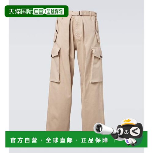 LOEWE 罗意威 男士 棉质缎面工装裤 beige米色 舒适时尚