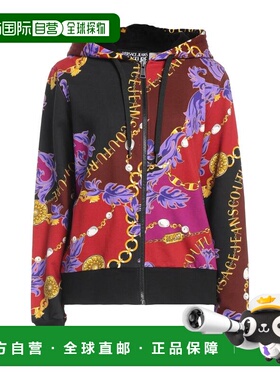 1h可退 潮奢 versace 范思哲 女士 连帽卫衣 red红色 舒适时尚