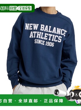 1h可退 NEW BALANCE 男士卫衣 MT51521NNY SS2025 蓝色 Varsity F