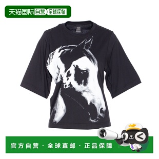 PINKO 女士T恤 105086A2K1ZZ2 SS2025 花色 PINKO TROPHY shirt