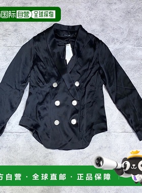 BALMAIN 女士西服 18HPF02301C0100 SS2020 黑色 纽扣休闲夹克