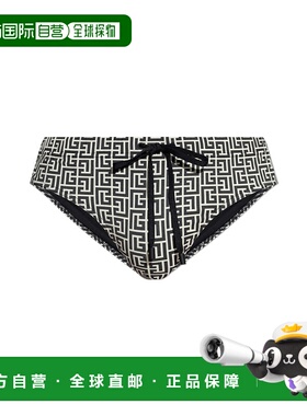 BALMAIN 男士泳装 BWB3515100104 AW2025 黑色 briefs swim泳裤