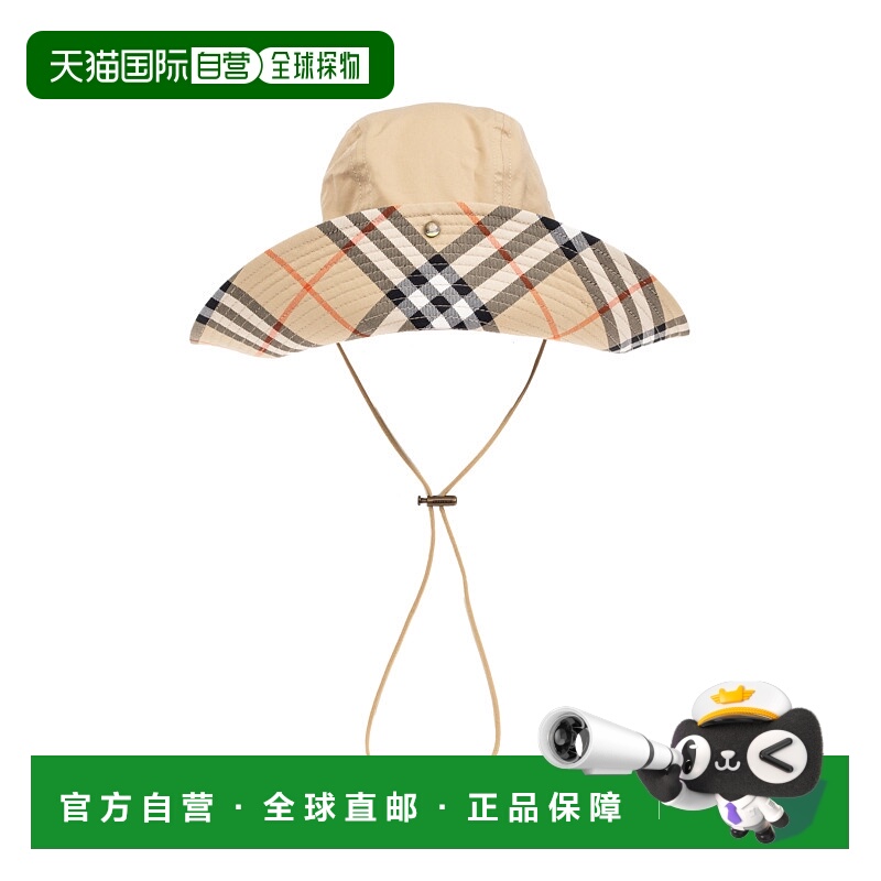 1h可退 BURBERRY 男士帽子 8112365B8626FLAX AW2025 浅棕色