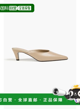 1h可退 潮奢 toteme 女士 皮质凉拖 241WAS975LE0002075CLAY