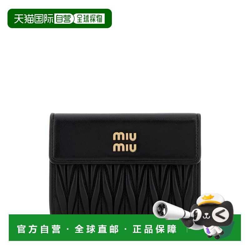 MIU MIU 女士钱包 5ML2252FPPF0002 AW2024 黑色 Miu miu matelas