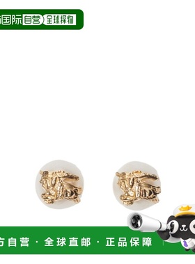 BURBERRY 女士耳饰 81009801 SS2025 黄色 马术骑士徽标 Sphere