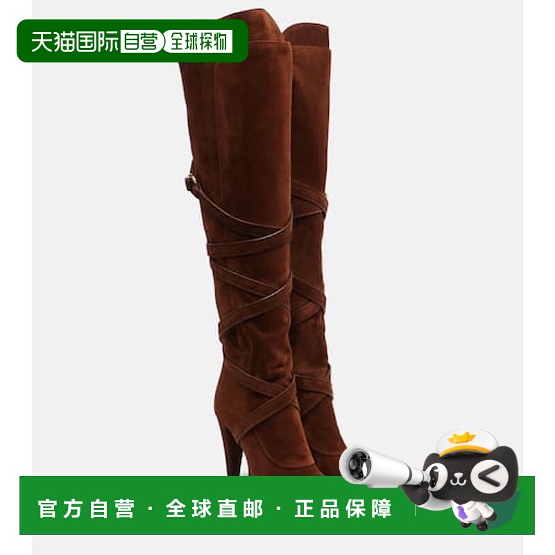 1h可退 潮奢 Saint Laurent 圣罗兰 女士 绒面革及膝靴子