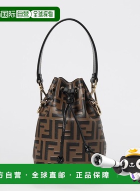 FENDI 女士手提包 8BS010A659F13VK CO 黑色 MON TRESOR EMBOSSED