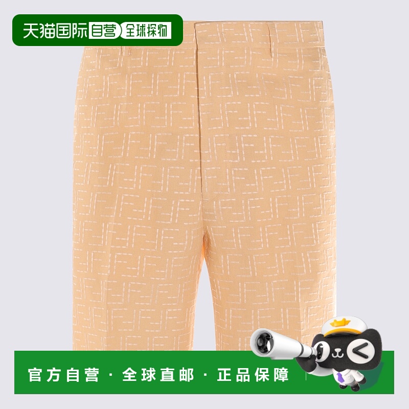 1h可退 FENDI 男士短裤 FB0821AU6YF0PKL AW2025 花色 FF jacquar