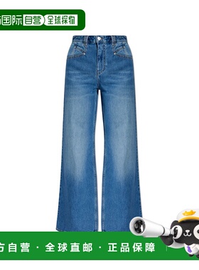 ISABEL MARANT 女士牛仔裤直筒裤 PA0052FAB1H06IBLUE