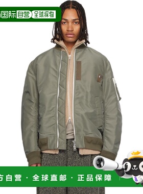 1h可退 潮奢 Sacai 男士 卡其色飞行员夹克 SCM301
