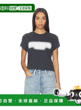 1h可退 潮奢 Alexander Wang 亚历山大 王 女士 Emboss 印花修身T