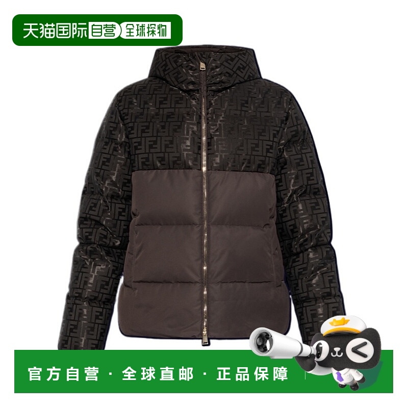 1h可退 FENDI 女士夹克 FAN226AT91F1T6H AW2025 黑色 长袖羽绒服
