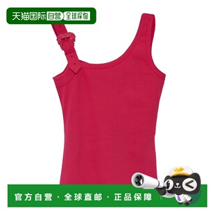 红色 VERSACE SS2024 76HAM625J0004401 徽标背心 女士衬衫