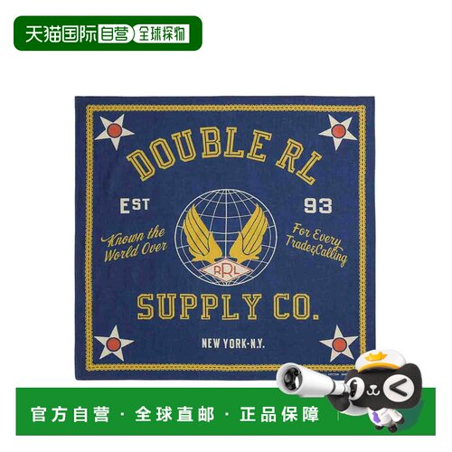 1h可退 RALPH LAUREN 男士围巾 417P05310001 SS2026 蓝色