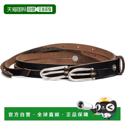 1h可退 潮奢 Our Legacy 女士 黑色 Twin Tongue 腰带 A2258TBCLe