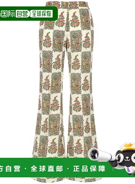 1h可退 潮奢 Etro 艾特罗 女士 印花图案休闲裤 WREA001199SASM2