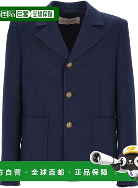 VALENTINO 男士夹克 6V0CEH75ASY598 SS2025 蓝色