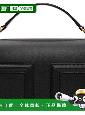 1h可退 潮奢 TOTÊME 女士 黑色迷你 T-Flap 单肩包 244WAL0049LE0