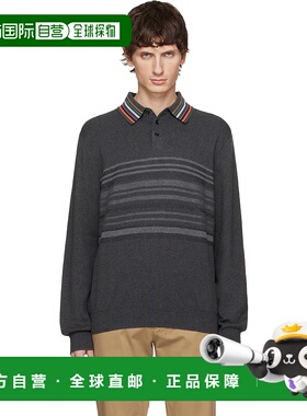 1h可退 潮奢 Paul Smith 保罗 史密斯 男士 灰色 Polo 衫 M1R533Z