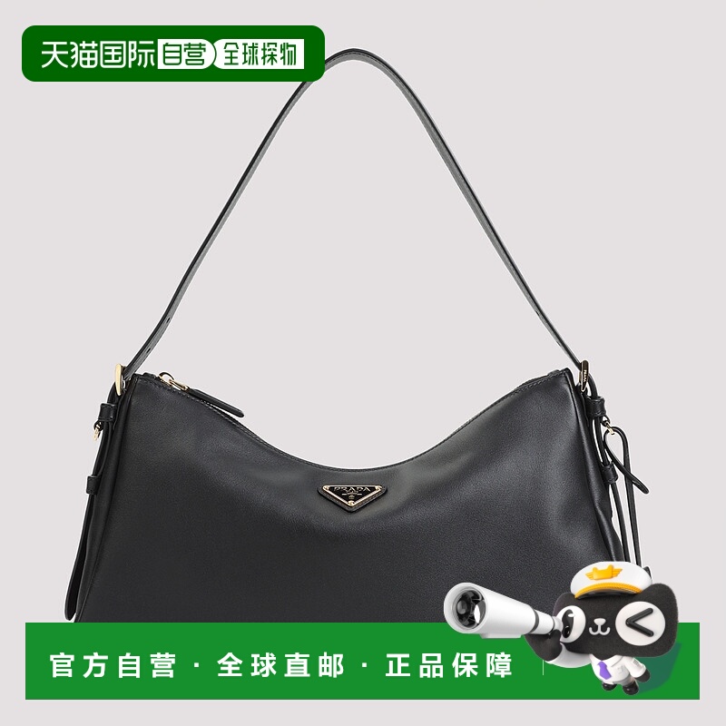1h可退 PRADA 女士单肩包 1BC231VLVM2CYSF0002 SS2025 黑色