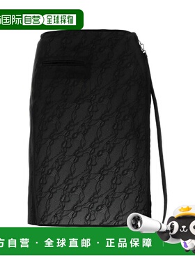 潮奢 Courreges 女士 庫雷熱拉鍊蕾絲裙 325CJU306PA0135半身裙