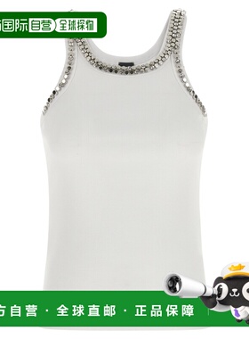 PINKO 女士背心吊带 104109A35YZ04 SS2026 白色 CORIANDOLI CANO