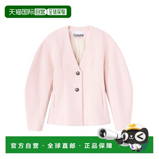 SS2026 A1020034363 粉红色 BLAZER外套 GANNI NECK 女士西服