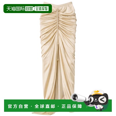 RICK OWENS 女士半身裙 RO01F6359SCH138 SS2026 米白色