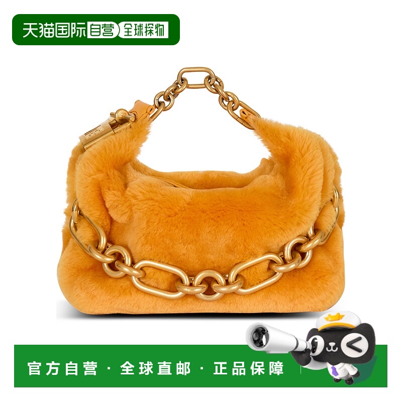 1h可退 BALMAIN 女士手提包 FN0AD001LMER1GF AW2025 橙色 迷你 S