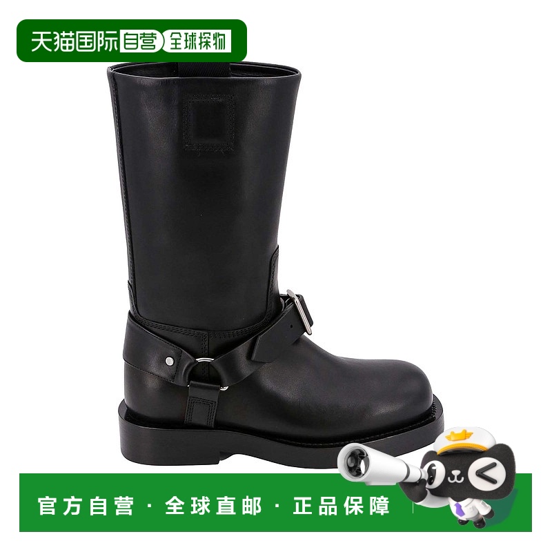1h可退 BURBERRY 女士靴子 8077392 AW2023 黑色 Leather boots