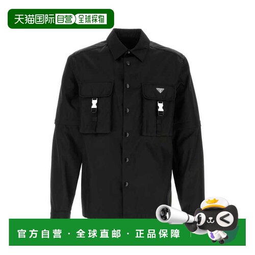 PRADA 男士衬衫 SC548SOOO1WQ8F0002 SS2026 黑色 Black Re-Nylon
